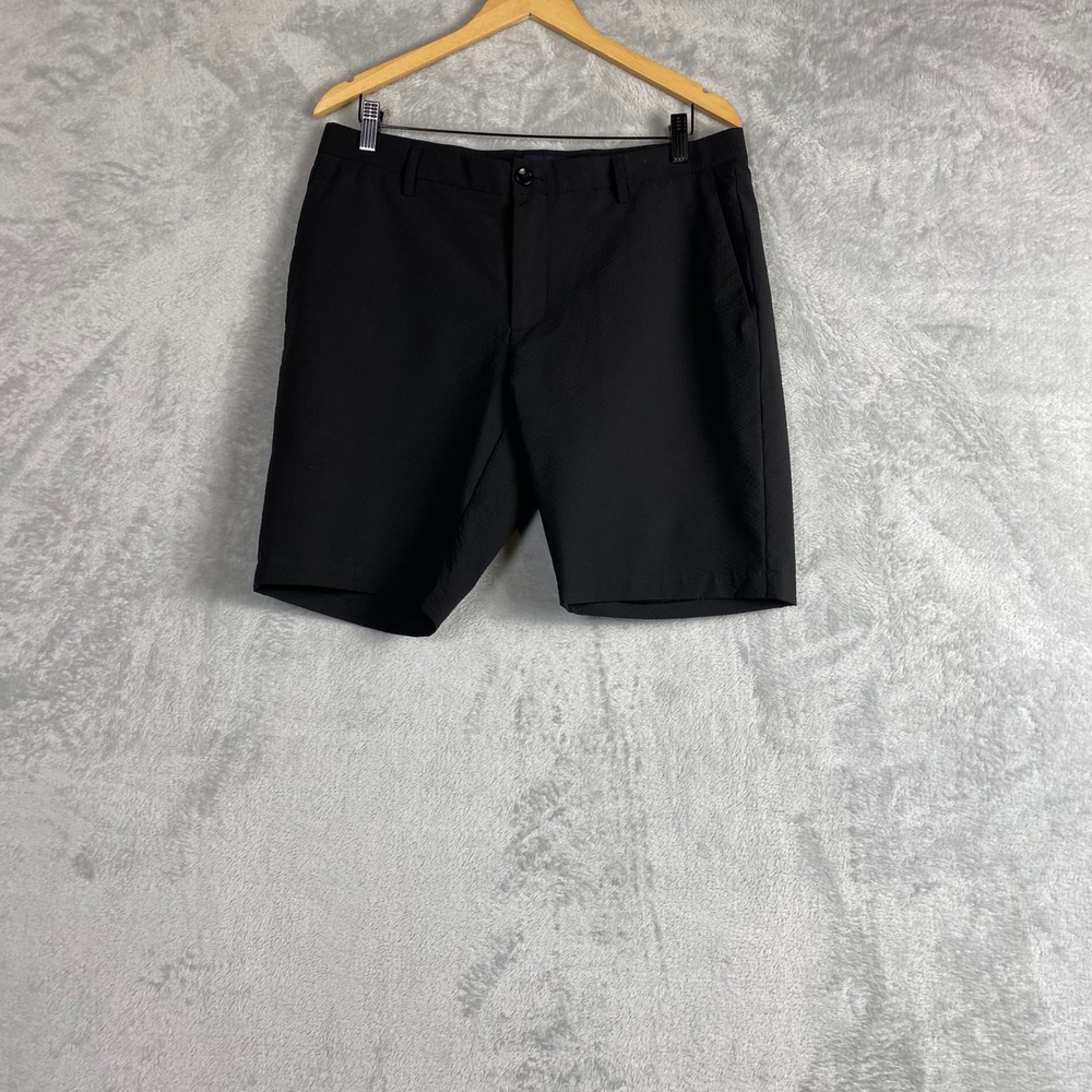 Deke Mens Performance Golf Shorts Black Textured Stretch Size‎ 33